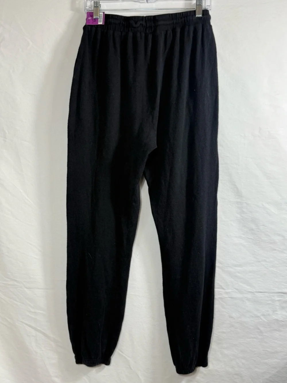 Volcom Black Lived in Lounge Drawstring Sweatpants with Elastic Cuffs